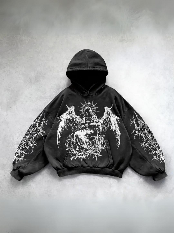 Erebos Black Hoodie